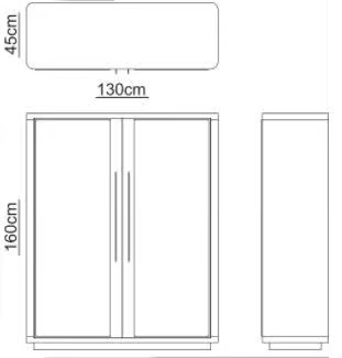 GUGA - Wooden highboard with doors by Casa Magna - view 3